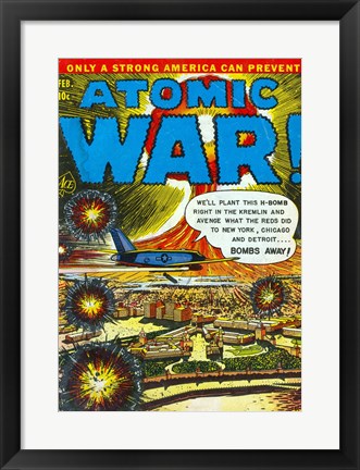 Framed Atomic War Print