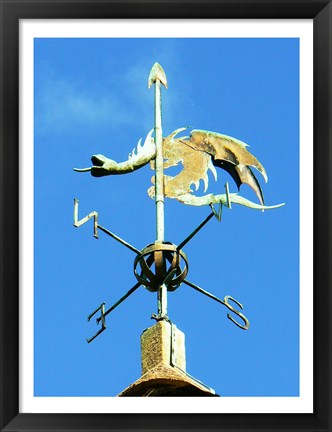 Framed Weathervane on the Church of St Michael Print