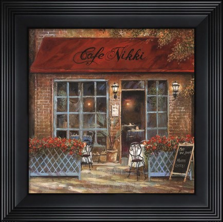 Framed Cafe Nikki Print