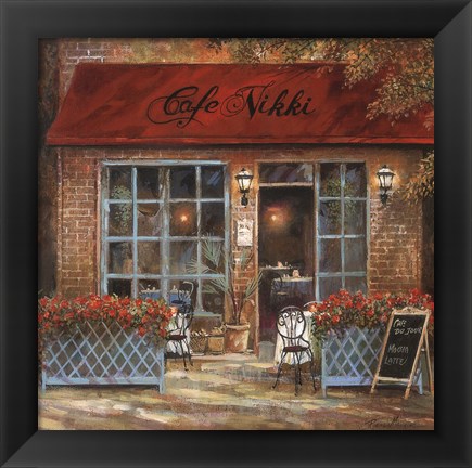 Framed Cafe Nikki Print