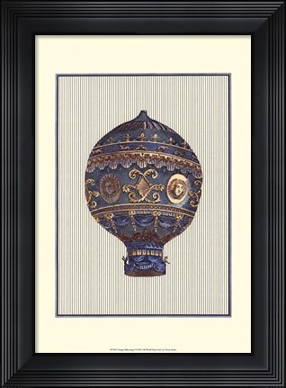 Framed Vintage Ballooning I Print