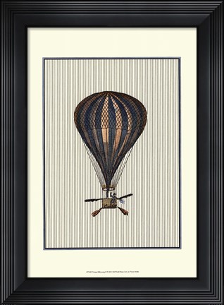 Framed Vintage Ballooning II Print