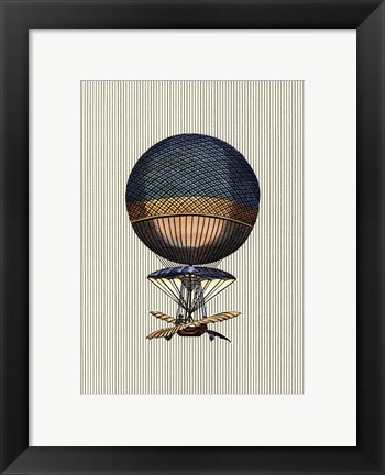 Framed Vintage Ballooning III Print