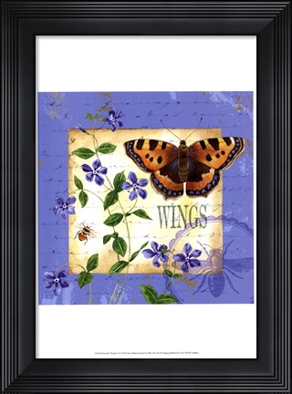 Framed Butterfly Meadow II Print