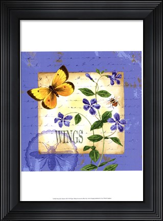 Framed Butterfly Meadow III Print
