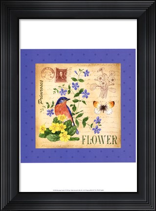 Framed Blooming Garden I Print