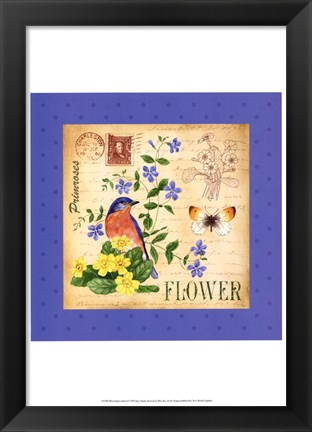 Framed Blooming Garden I Print