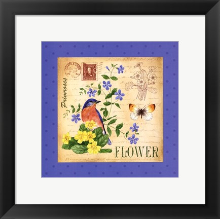 Framed Blooming Garden I Print