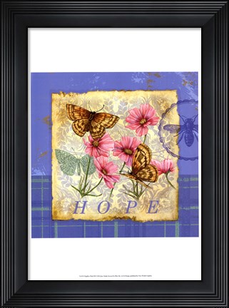 Framed Papillion Plaid III Print
