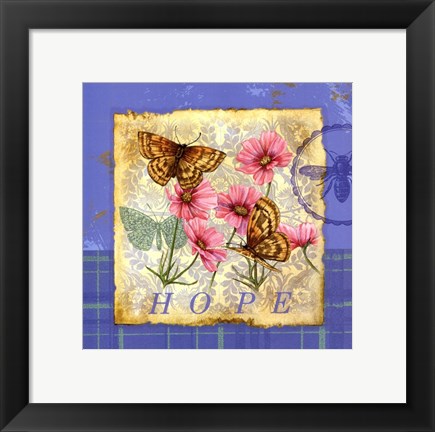 Framed Papillion Plaid III Print