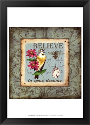 Framed Wings of Wonder IV Print
