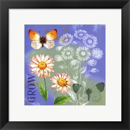 Framed Butterflies Inspire III Print