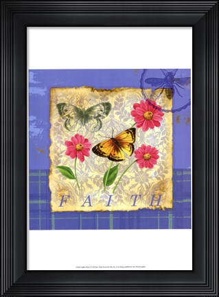 Framed Papillion Plaid II Print