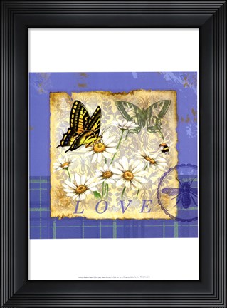 Framed Papillion Plaid I Print