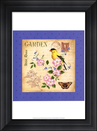 Framed Blooming Garden III Print