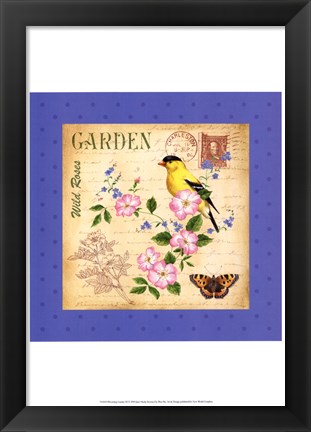 Framed Blooming Garden III Print