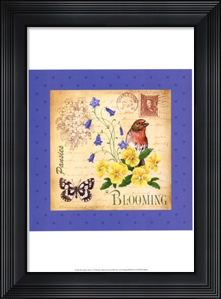 Framed Blooming Garden IV Print