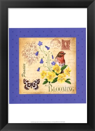 Framed Blooming Garden IV Print