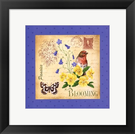 Framed Blooming Garden IV Print