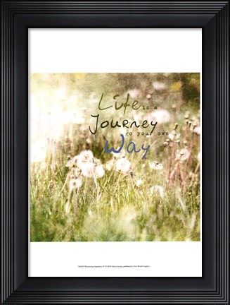 Framed Blossoming Inspiration IV Print