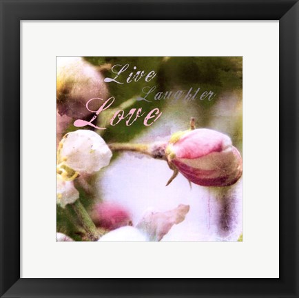 Framed Blossoming Inspiration I Print