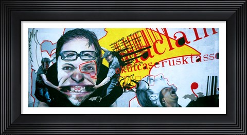 Framed Graffiti Warsaw Print