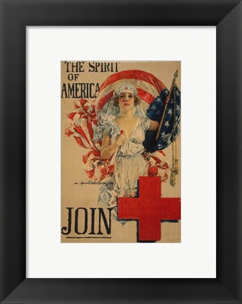 Framed Howard Chandler Christy WWI Poster Print