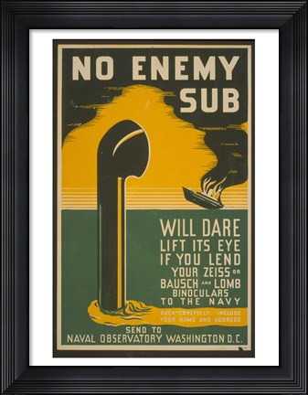 Framed Lend Your Binoculars Print