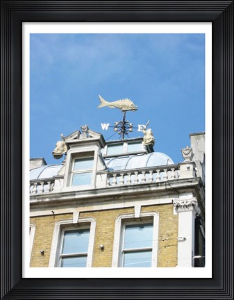 Framed Old Billingsgate London Weathervane Print