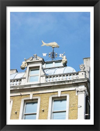 Framed Old Billingsgate London Weathervane Print