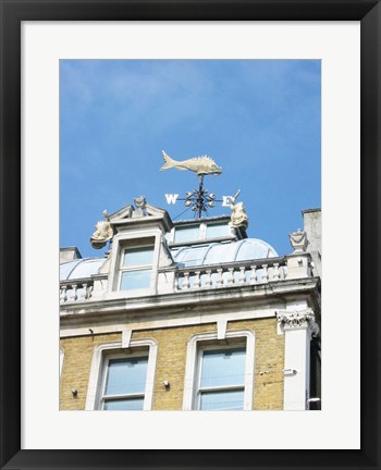 Framed Old Billingsgate London Weathervane Print