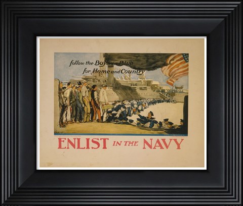 Framed George Hand Wright, 1914 Print