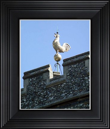 Framed Holy Trinity, Weston, Herts - Weathervane Print