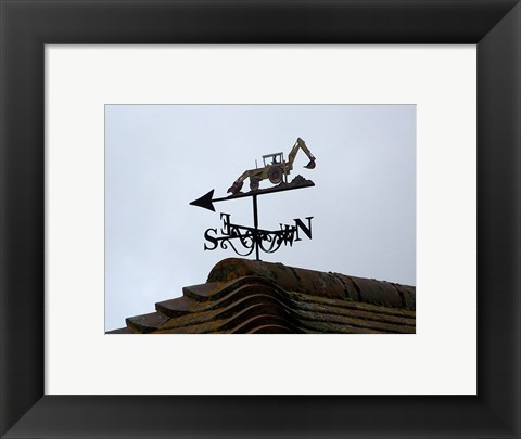 Framed Weathervane, Upper Mannington Print