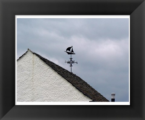 Framed Weathervane at Bellanoch Print