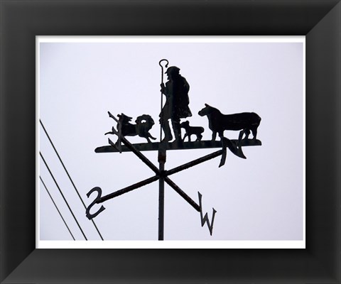 Framed Weathervane, Luton Print