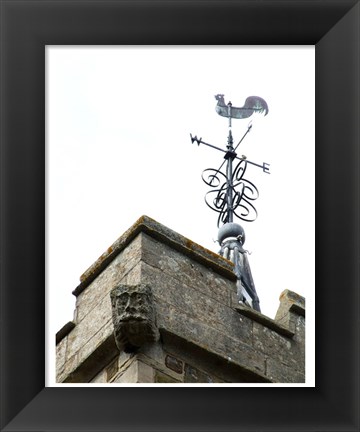 Framed Weathervan on the Church of St Mary, Horncastle Print