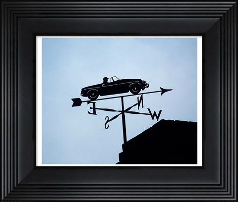 Framed Automotive Weathervane Print