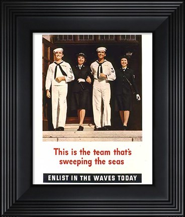 Framed Team Sweeping the Seas Print