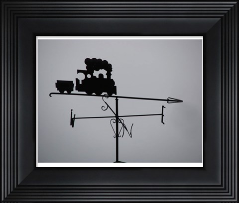 Framed Train Weathervane Print