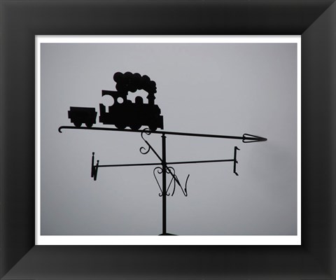 Framed Train Weathervane Print