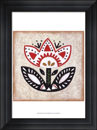 Framed Folk Song I Print