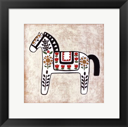 Framed Folk Song II Print