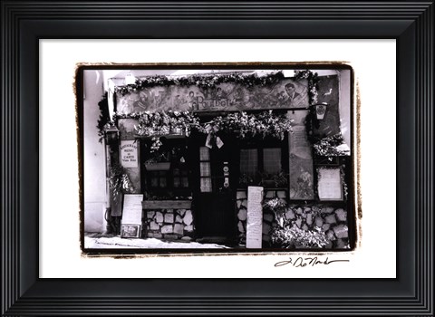 Framed Cafe Charm, Paris II Print