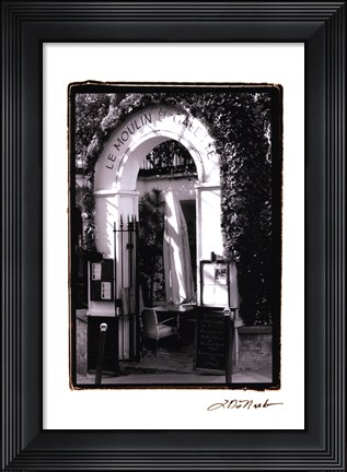 Framed Cafe Charm, Paris III Print