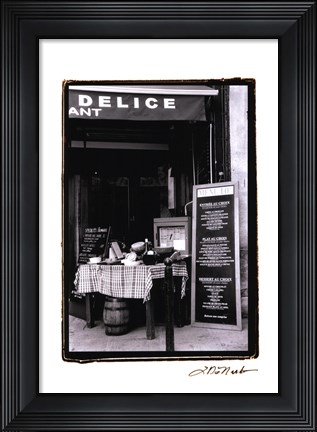 Framed Cafe Charm, Paris IV Print