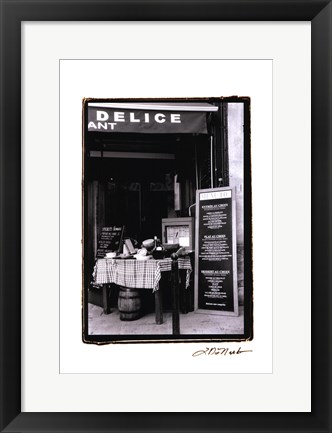 Framed Cafe Charm, Paris IV Print