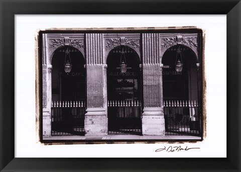 Framed Parisian Archways III Print