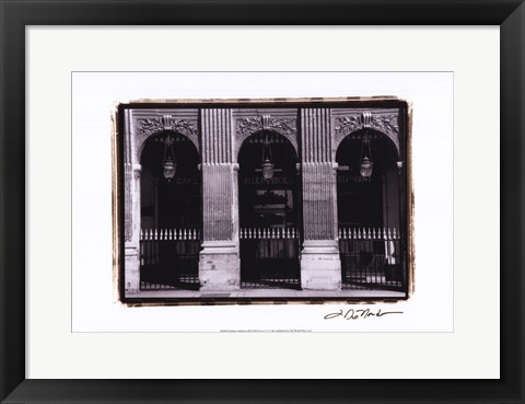 Framed Parisian Archways III Print
