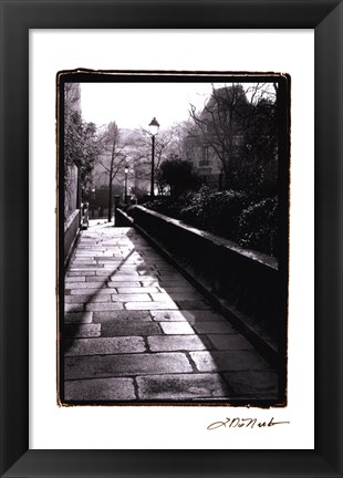 Framed Parisian Walkway I Print